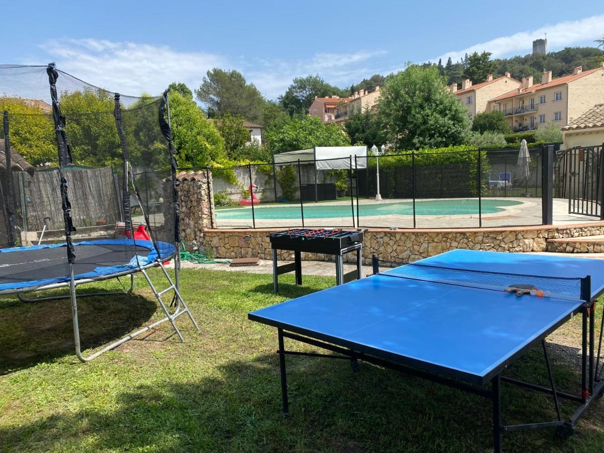 Ferienwohnung 3 Pieces Climatise En Rez De Jardin Avec Piscine Villeneuve-Loubet Exterior foto